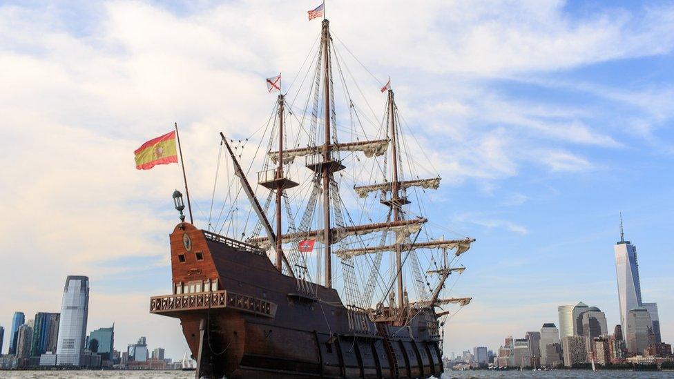 The El Galeón replica ship