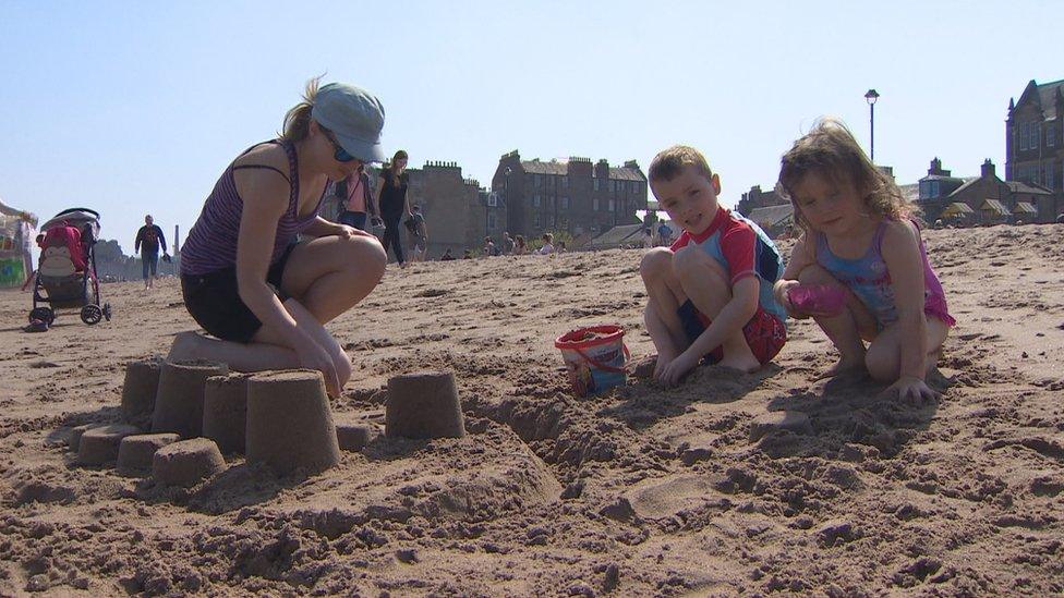 Sandcastles at Portobello