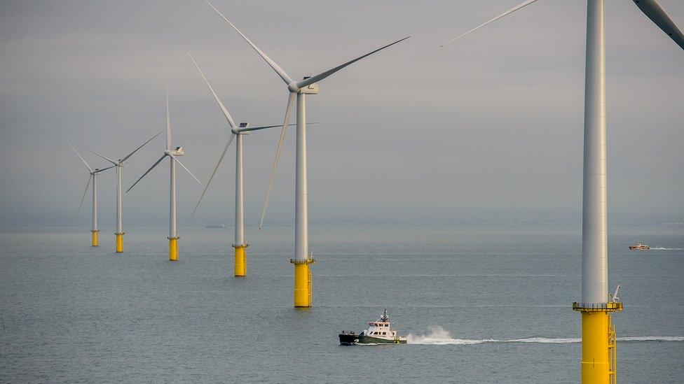 The wind farm stretches over 72 square kilometres