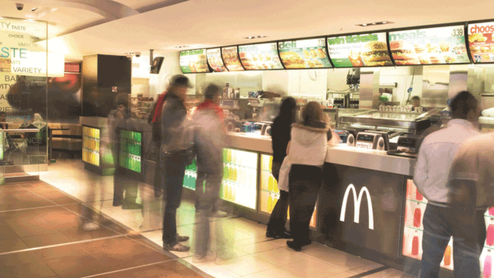 A McDonald's restaurant