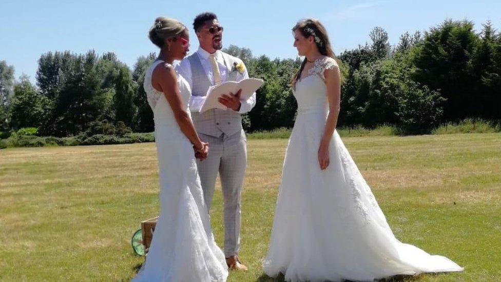 Anthony Ogogo marries his sister and her wife