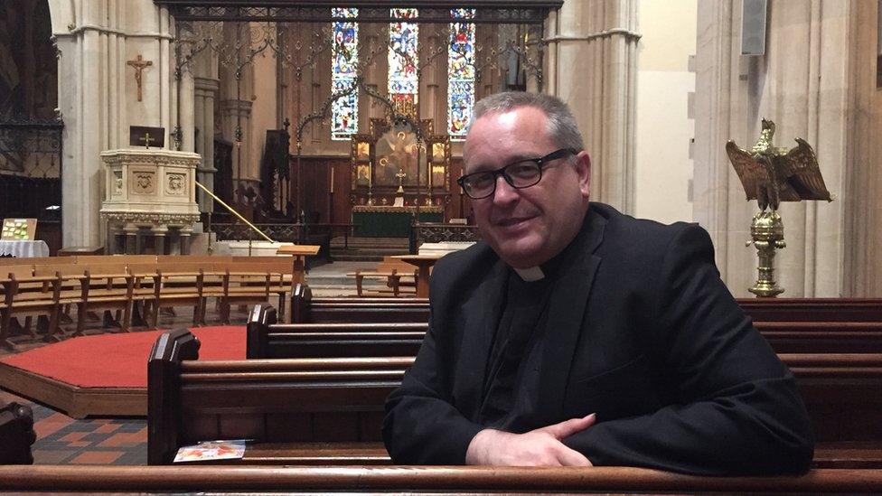 The Very Revd Kelvin Holdsworth at St Mary's Cathedral in Glasgow