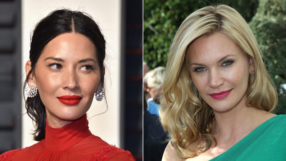 Olivia Munn (left) and Natasha Henstridge