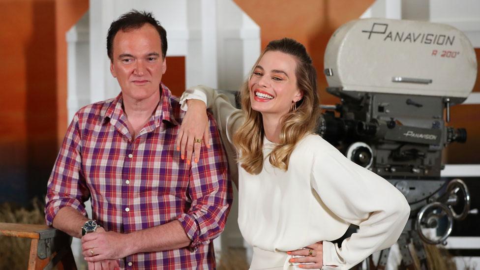 Quentin Tarantino and Margot Robbie worked together on Once Upon a Time... In Hollywood - the biggest winner overall at the Golden Globes