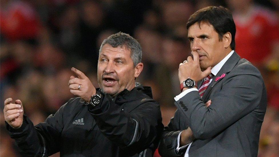 Osian Roberts a Chris Coleman