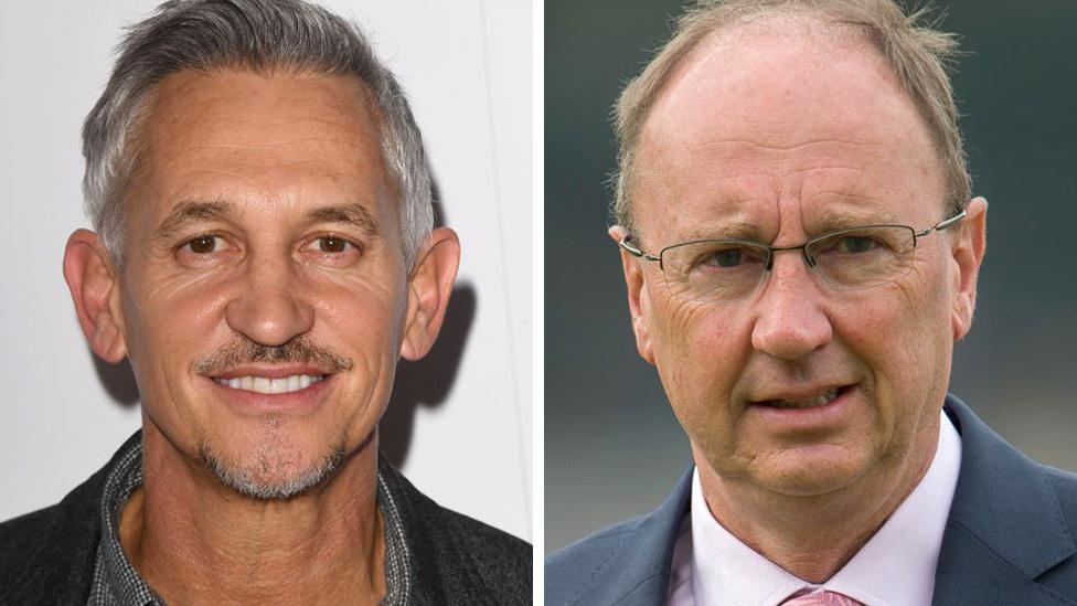 Gary Lineker and Jonathan Agnew