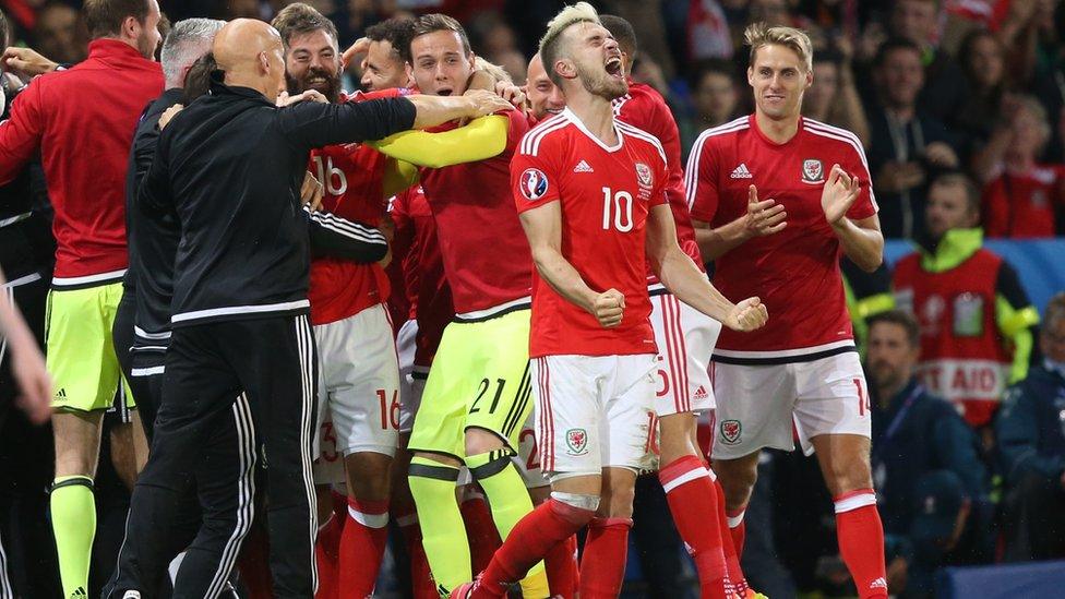 Ramsey after helping Wales beat Belgium in the quarter finals of the 2016 European Championships.