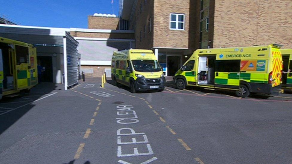 ambulances at Royal Berkshire Hospital