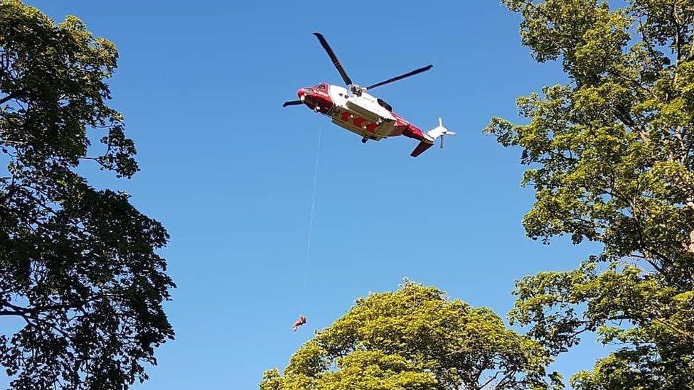 Rescue operation at Thomason Foss