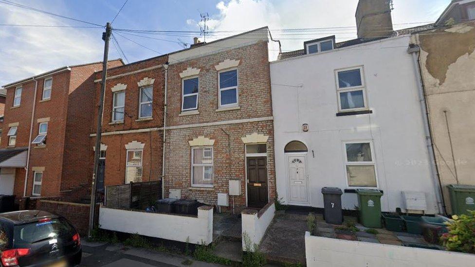 Google Maps image of houses on Tredworth's High Street