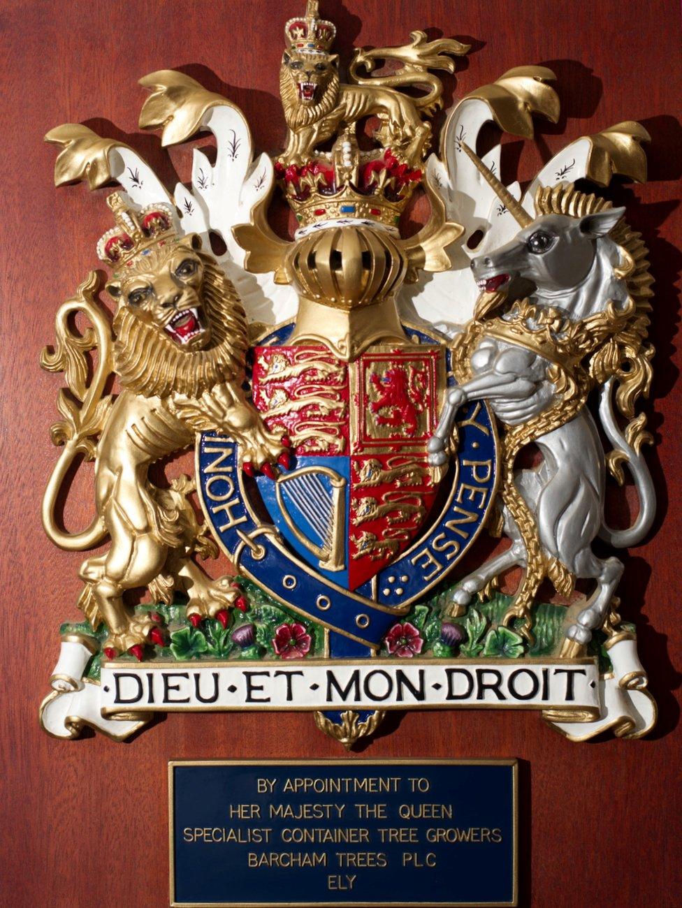 The royal warrant held by Barcham