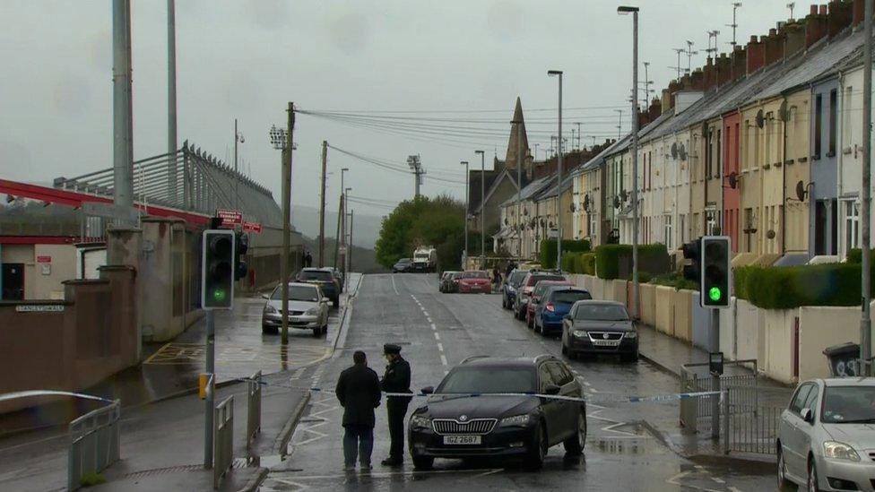 Police at security alert on the Lone Moor Road