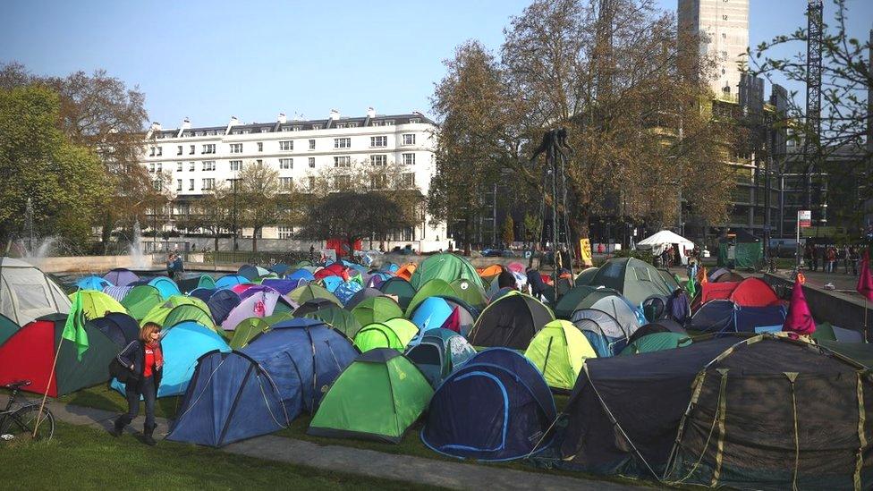 Marble Arch camp