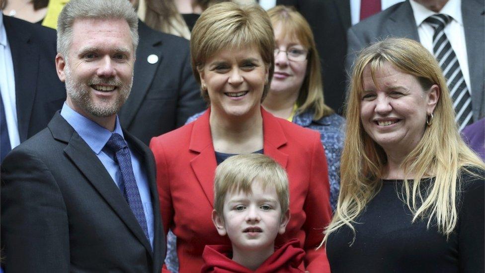 Brain family with Nicola Sturgeon