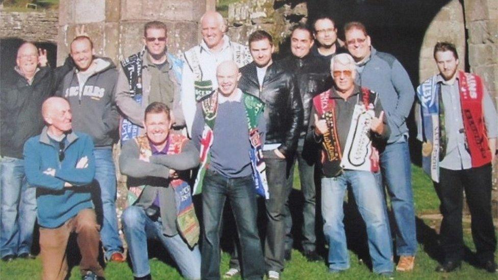 Black Country Ale Tairsters, pictured in 2013 during a crawl of every pub in Wales