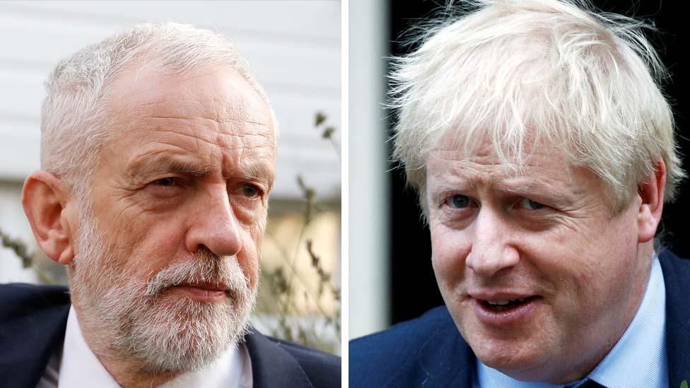 Jeremy Corbyn and Boris Johnson