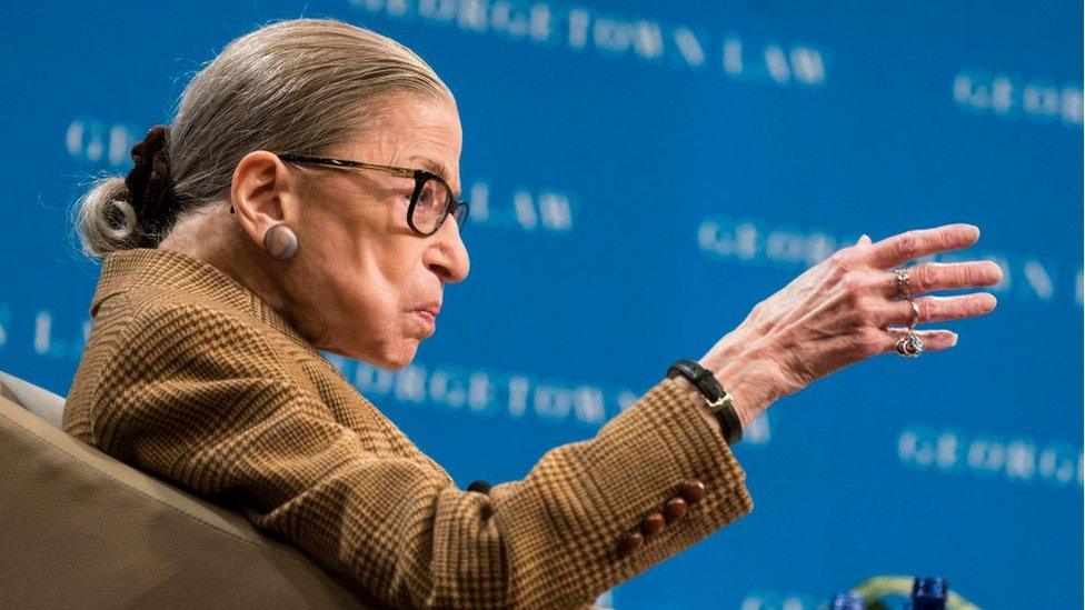 US Supreme Court Justice Ruth Bader Ginsburg