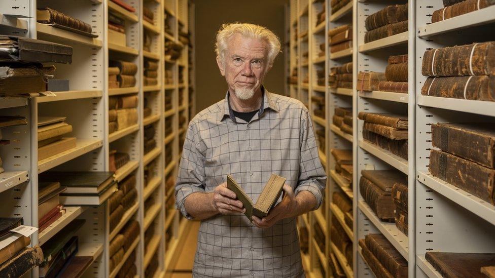 Simon Cooper found the book incorrectly shelved in the science section