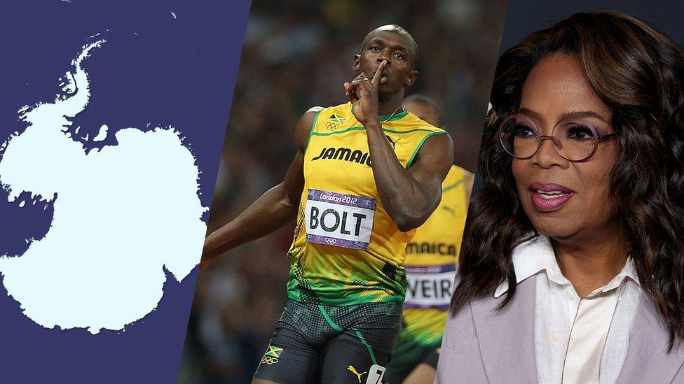 iceberg oprah and usain bolt