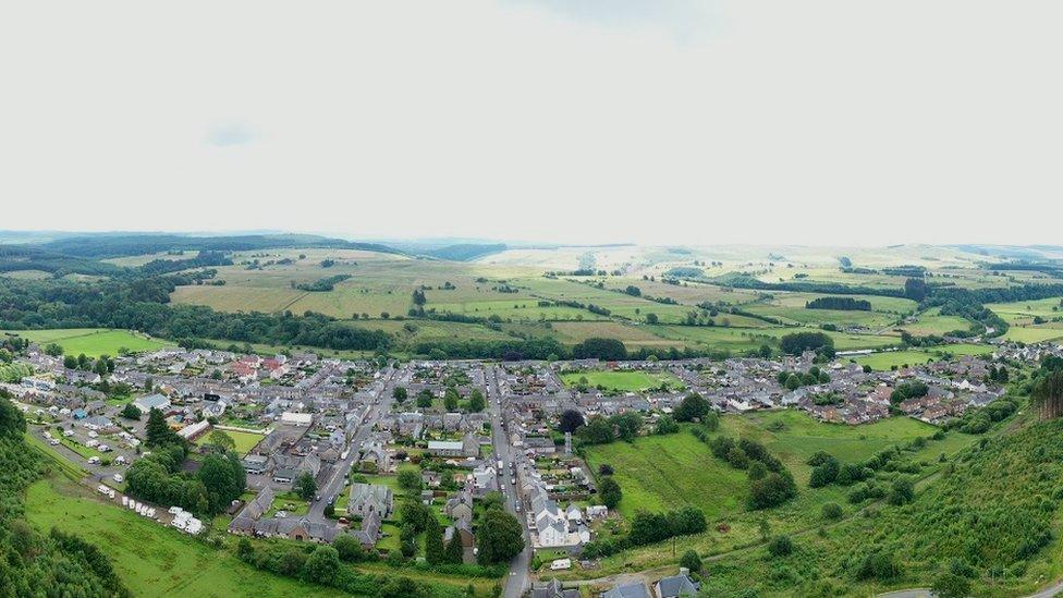 Newcastleton from Holm Hill