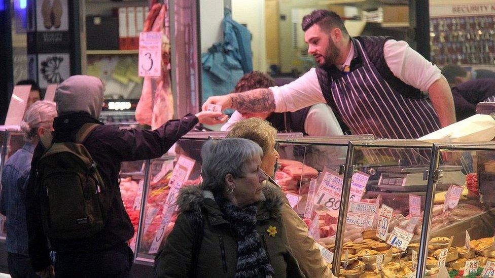 Stall at the market