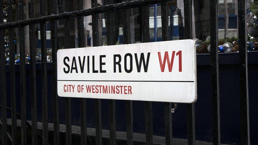 Savile Row street sign