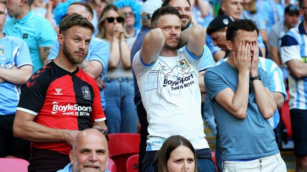 Coventry fans at Wembley