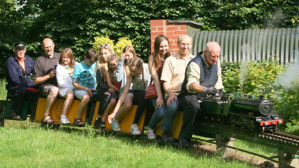 Eaton Park miniature railway in Norwich