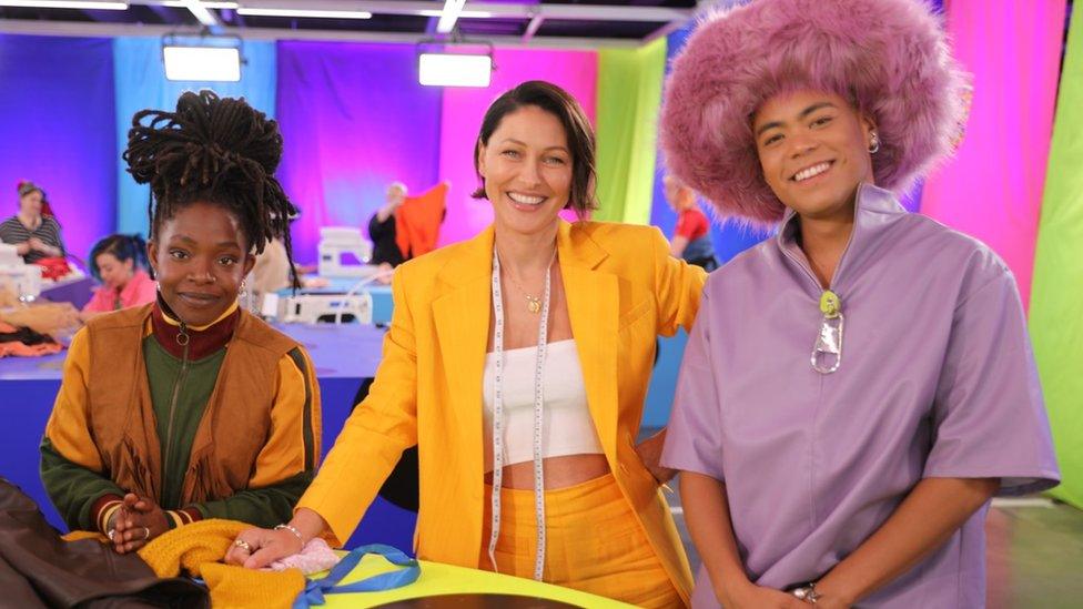 Ayisha, Emma Willis and Jorge from new CBBC show Style It Out