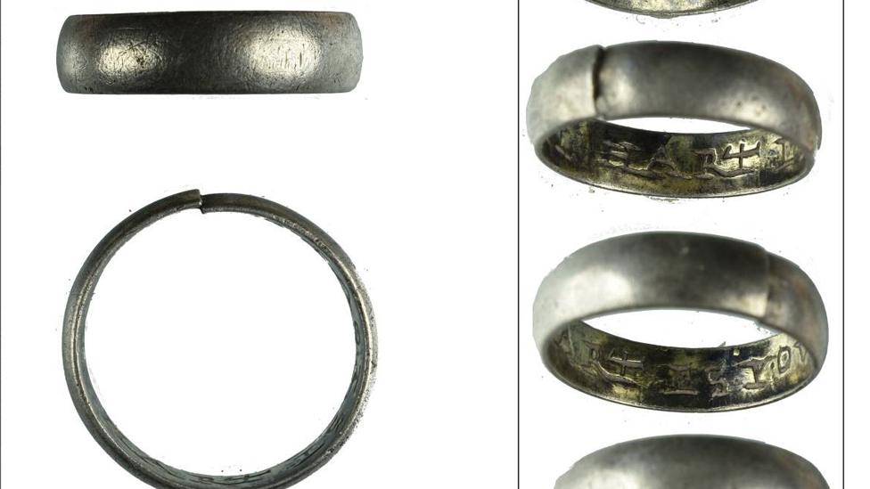 A police image of the broach and ring