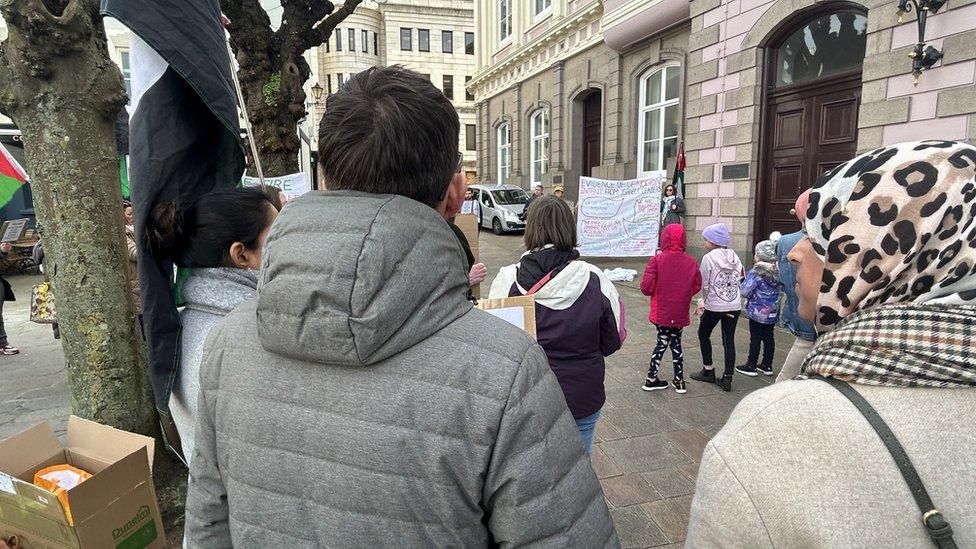 Protest outside Royal Square