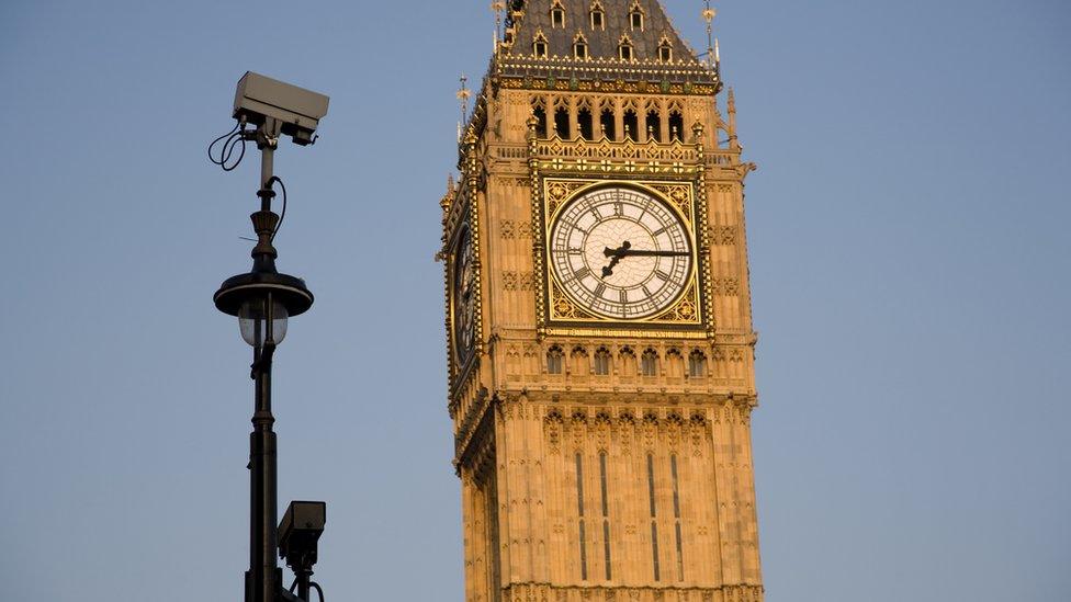 Big Ben and security camera