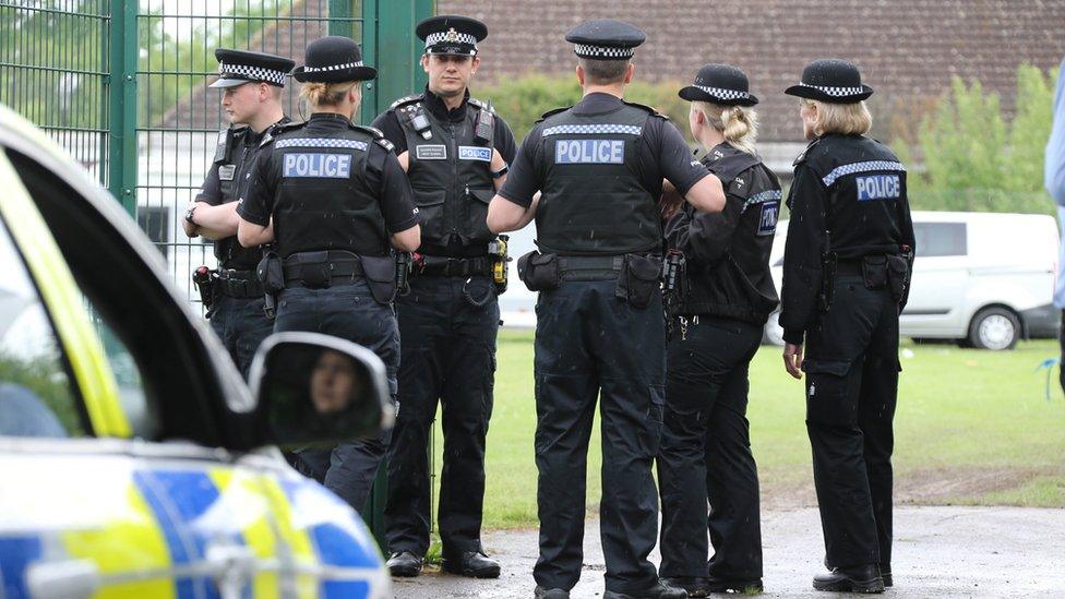 Travellers in Hazelwick School, Crawley