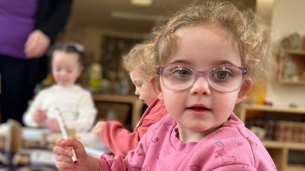 Girl at nursery