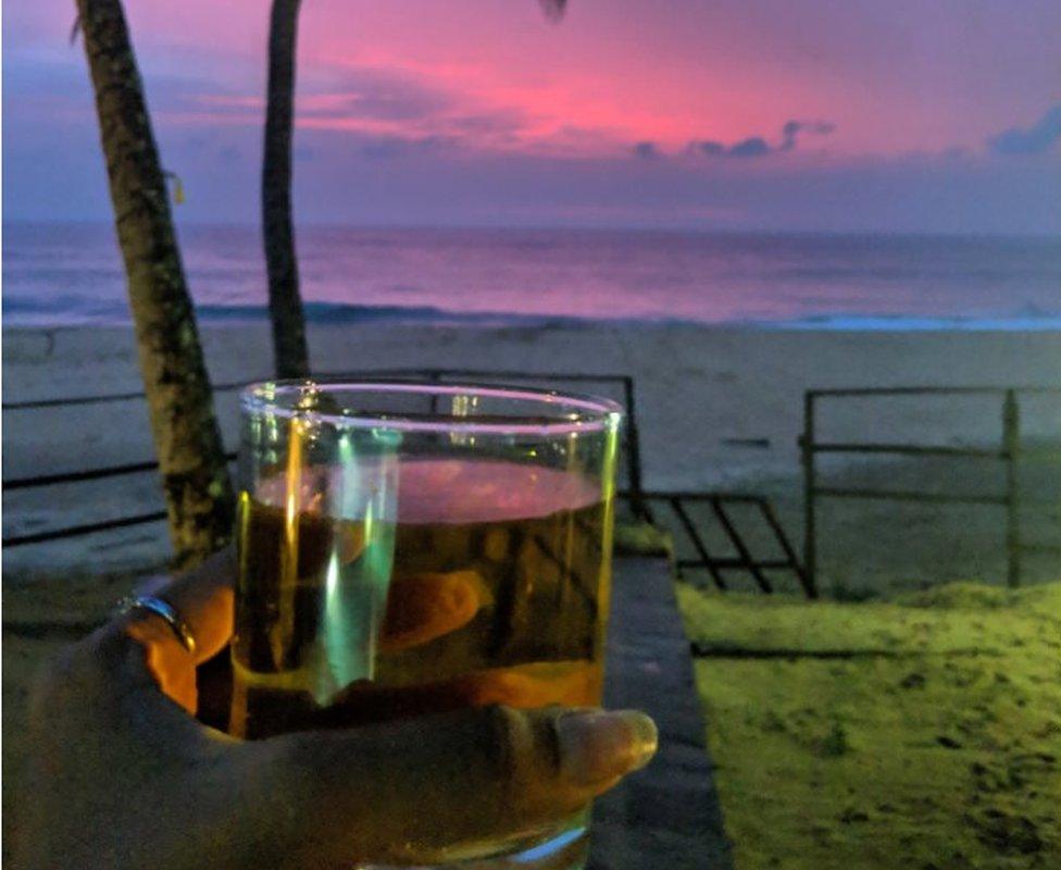 Arrack on the beach