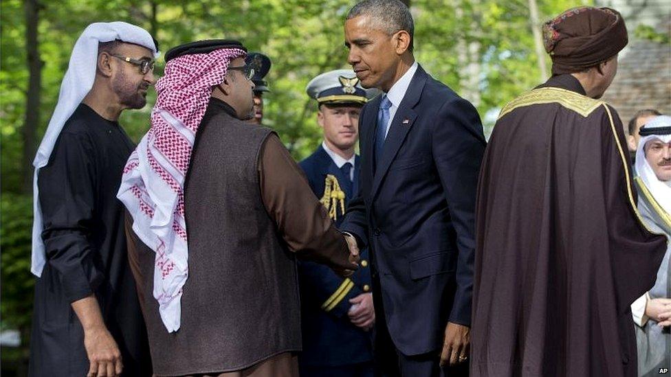 Gulf leaders with Barack Obama (14/05/15)