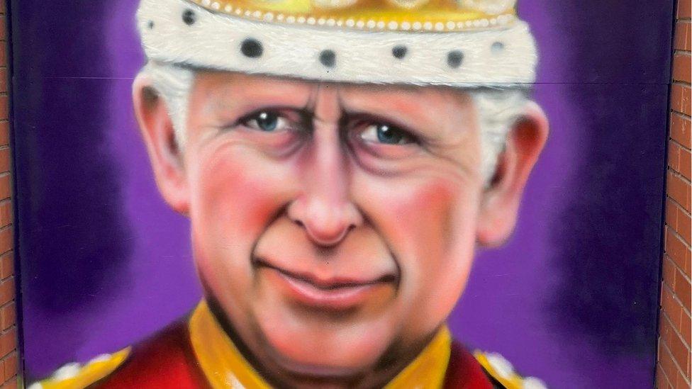 Ant Steel's mural of King Charles III