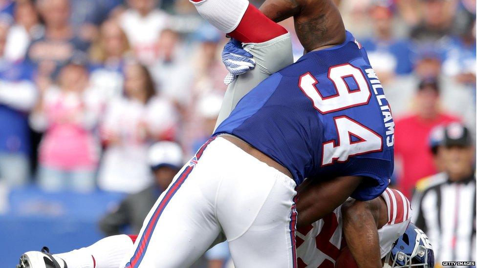 Mario Williams making a tackle