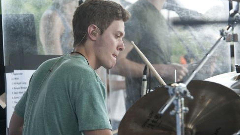 Lt Dan Band - McCanna Sinise, Gary's son - National Memorial Day Concert, Washington DC, America - 25 May 2012