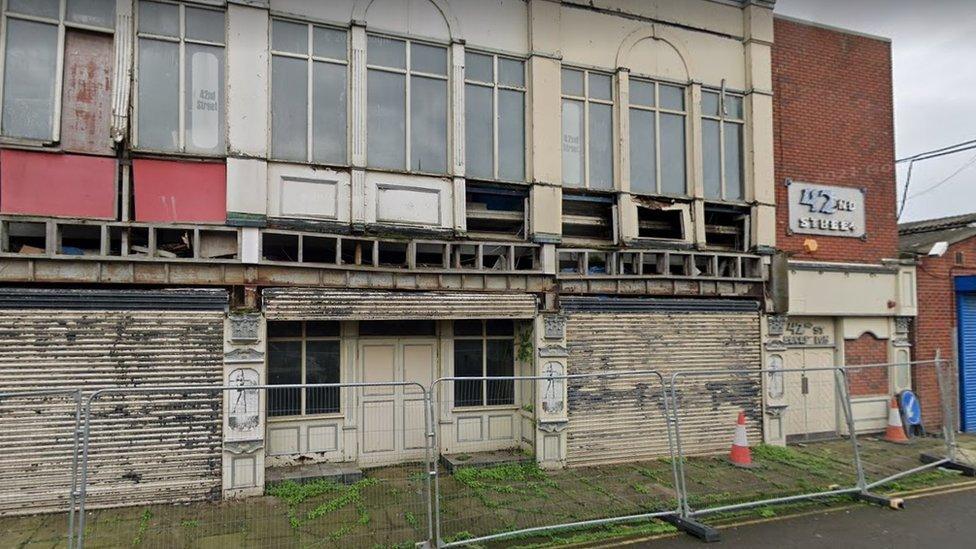 Derelict 42nd Street club in Hartlepool