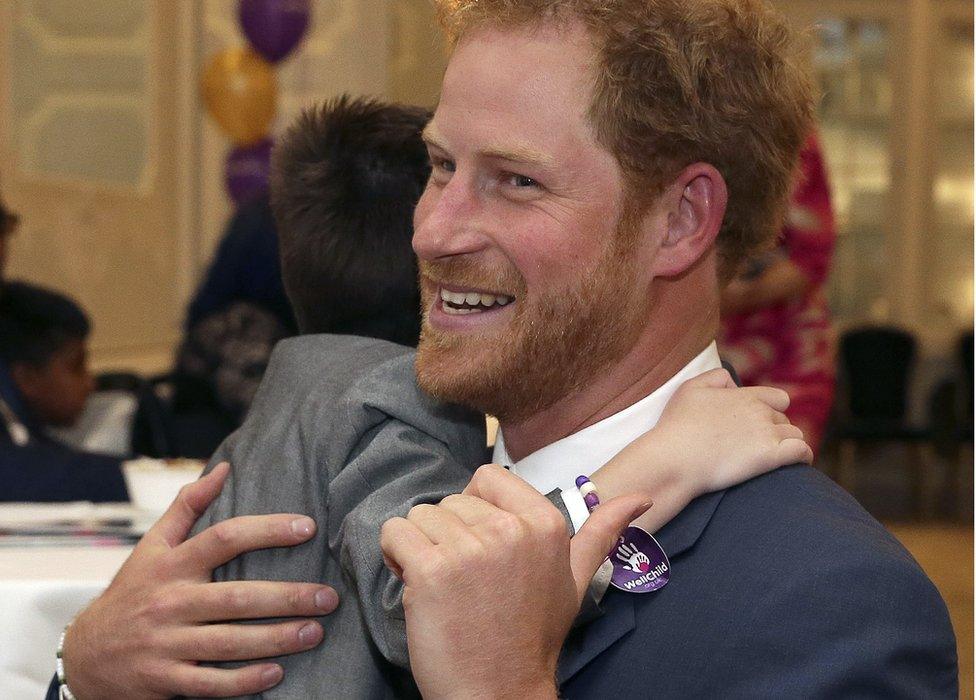 Prince Harry and Ollie, aged 5