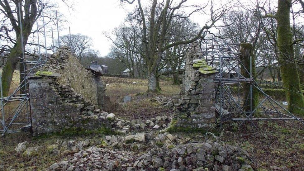 Malham Tarn barn in the Yorkshire Dales