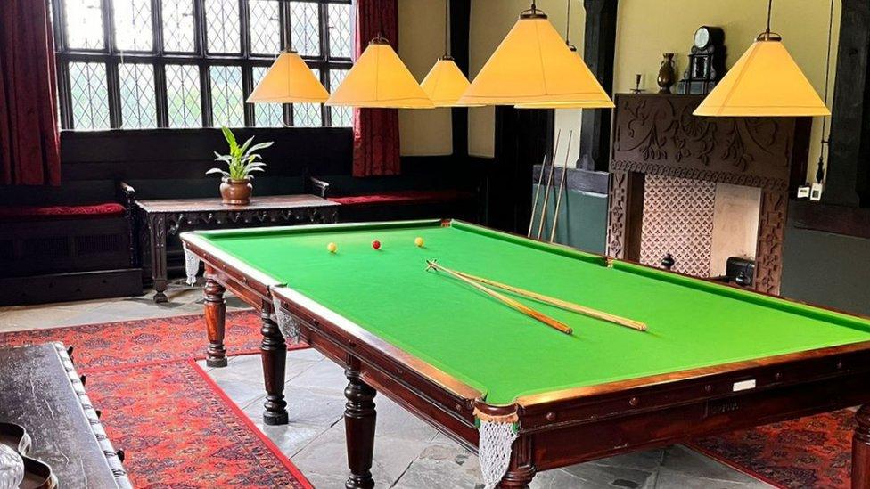 The renovated Billiard Room