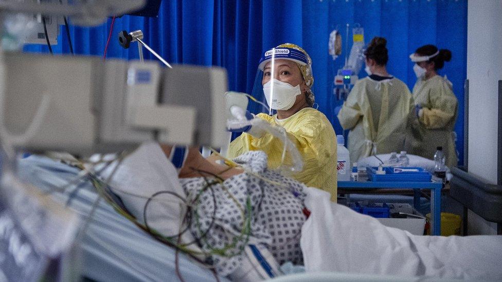 A nurse in ICU in a hospital in Tooting