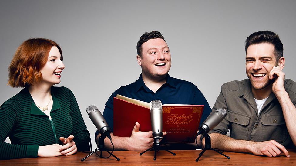 Alice Levine, Jamie Morton and James Cooper