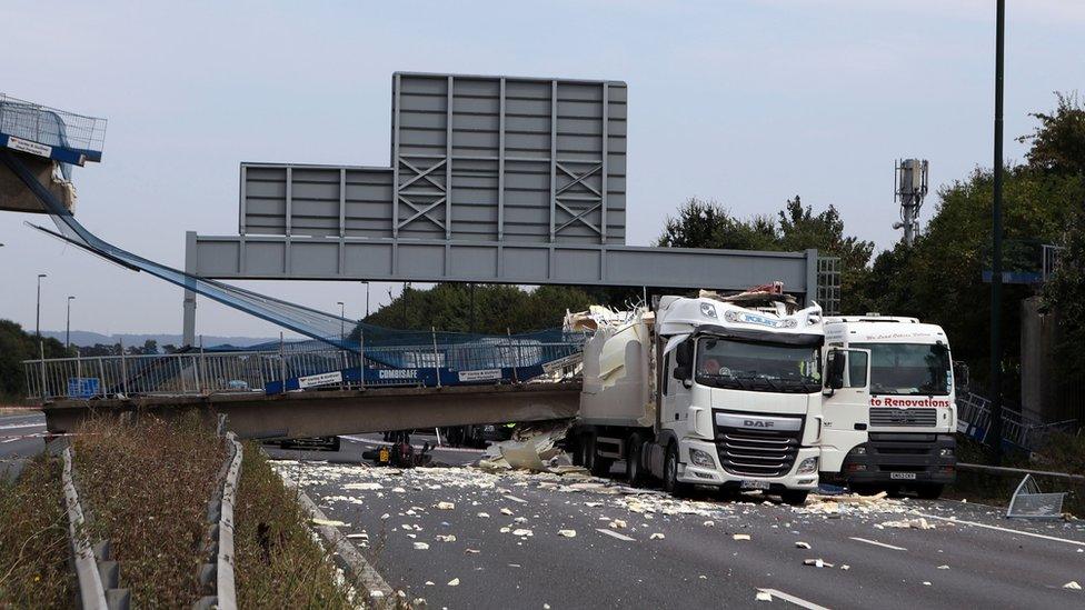 Bridge collapse