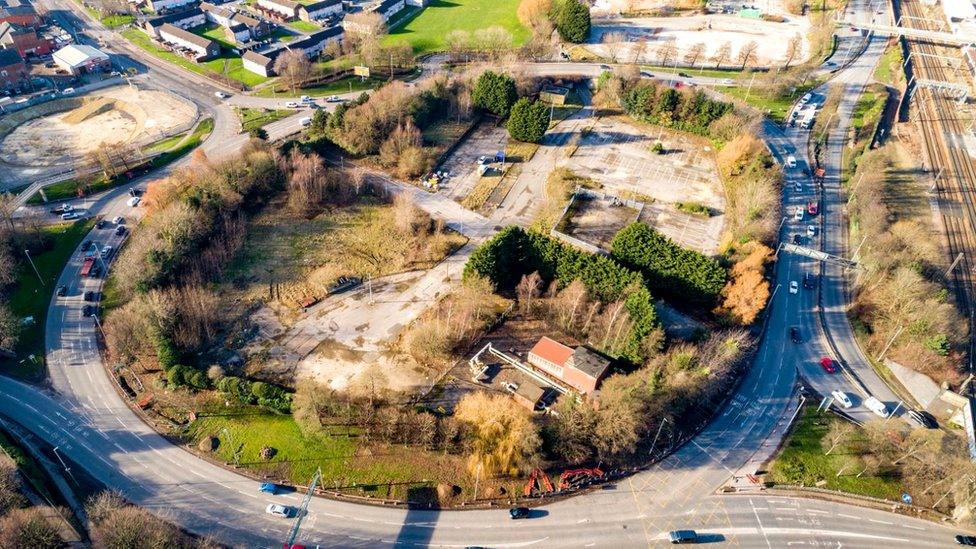 Armley Gyratory - seen from above