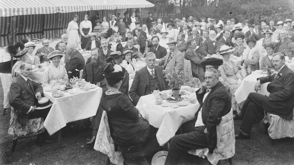 Garden Party at Highcliffe House c1912