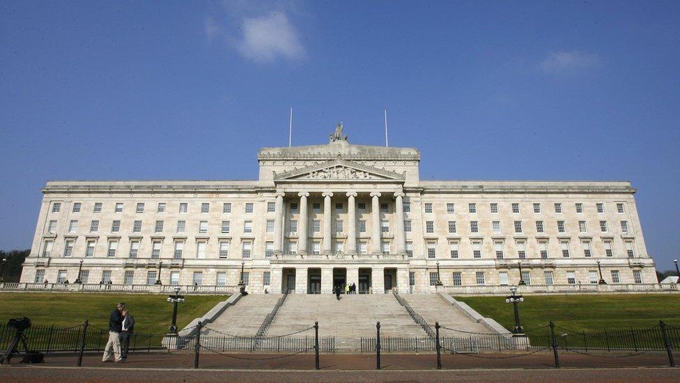 Stormont Assembly building in Belfast, Northern Ireland