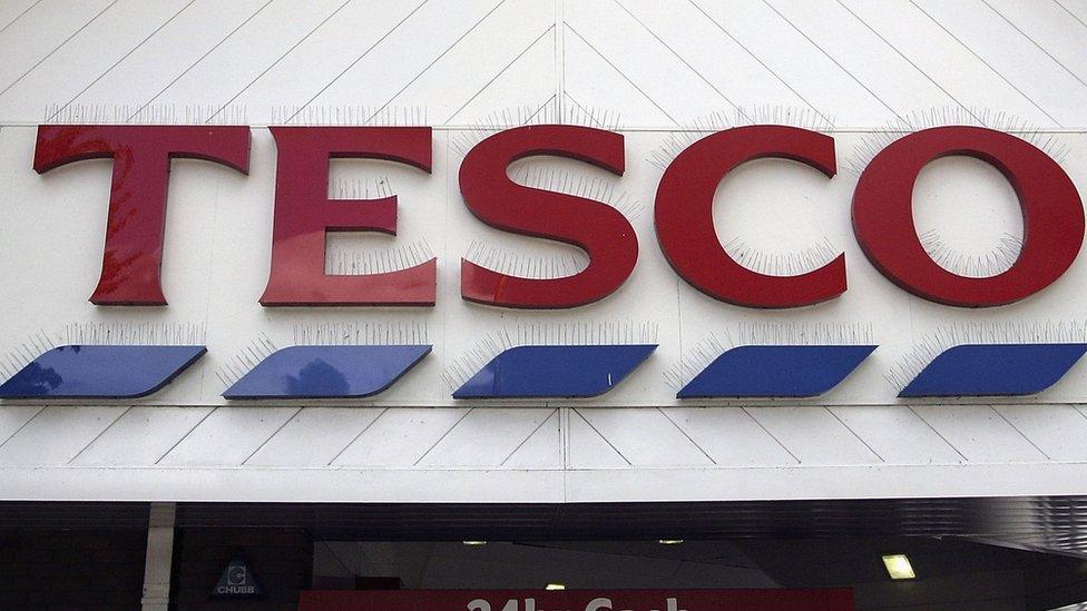 Tesco sign